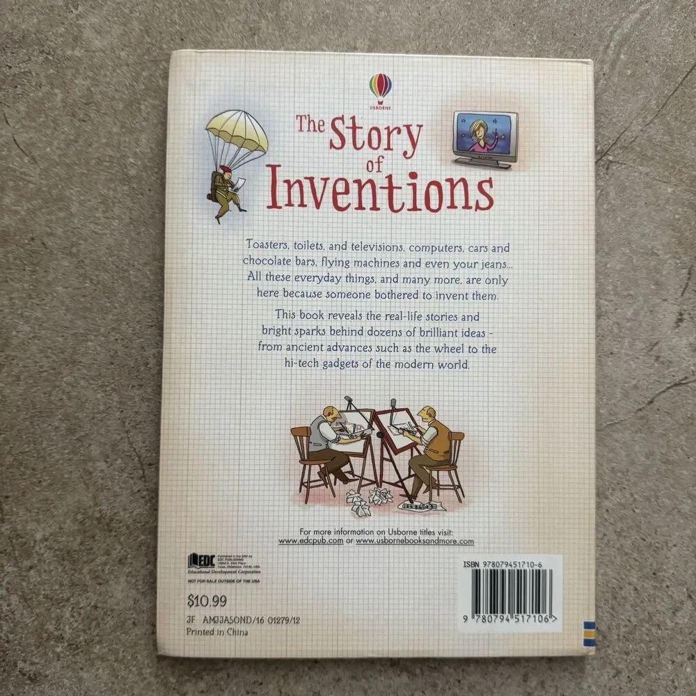 Usborne Books The Story of Inventions By Anna Claybourne Paperback History Good